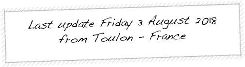 Last update Friday 3 August 2018
from Toulon - France